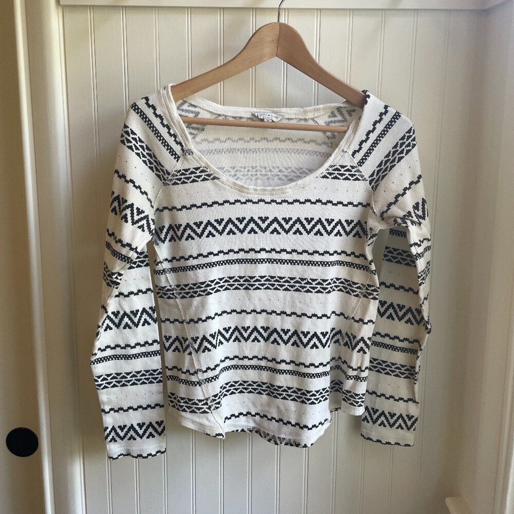 Lucky Brand Stripped Thermal Shirt, M